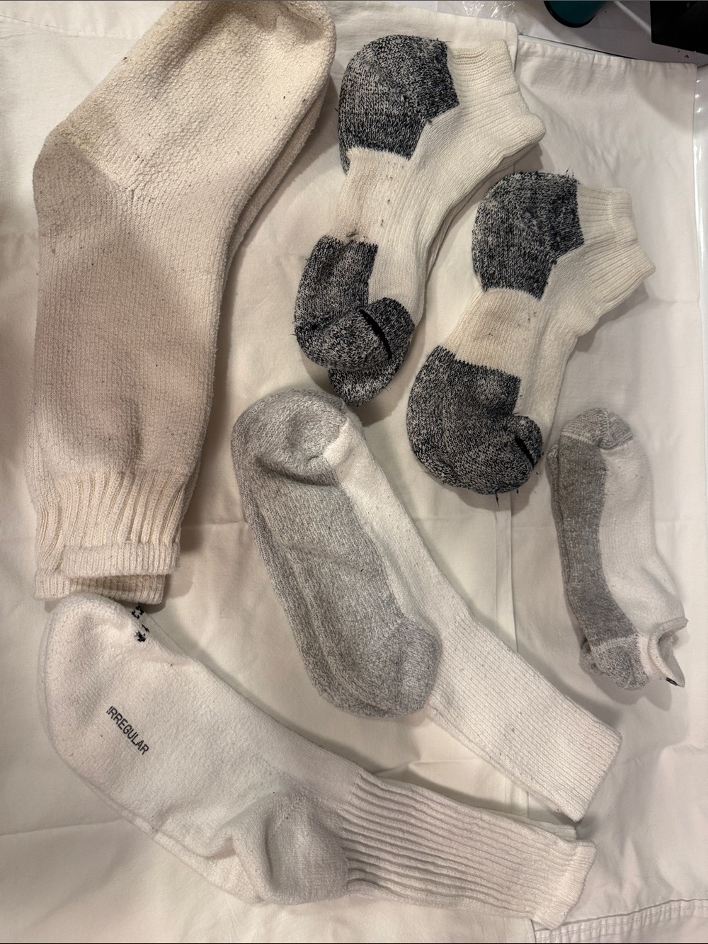 Men's Casual Sock Pack - White & Gray